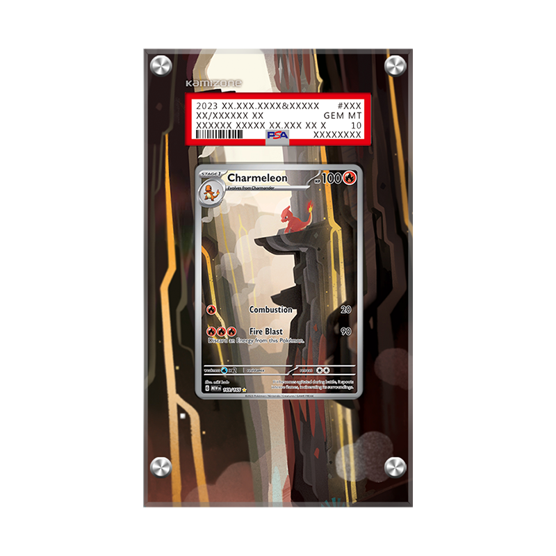 Charmeleon 169/165 - Pokémon PSA Extended Artwork Protective Card Display Case