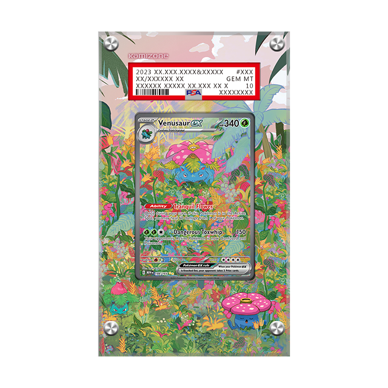 Venusaur ex 198/165 - Pokémon PSA Extended Artwork Protective Card Display Case