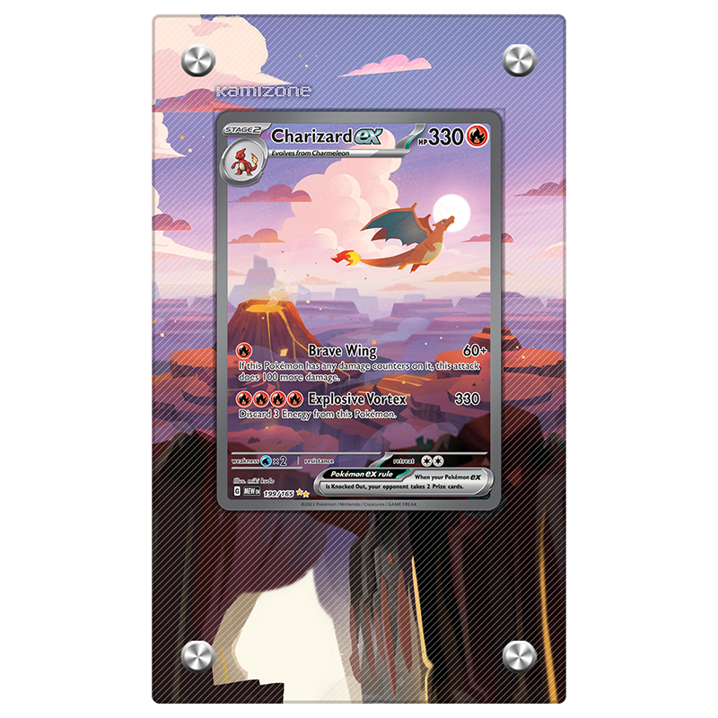 Charizard ex 199/165 - Pokémon Extended Artwork Protective Display Case