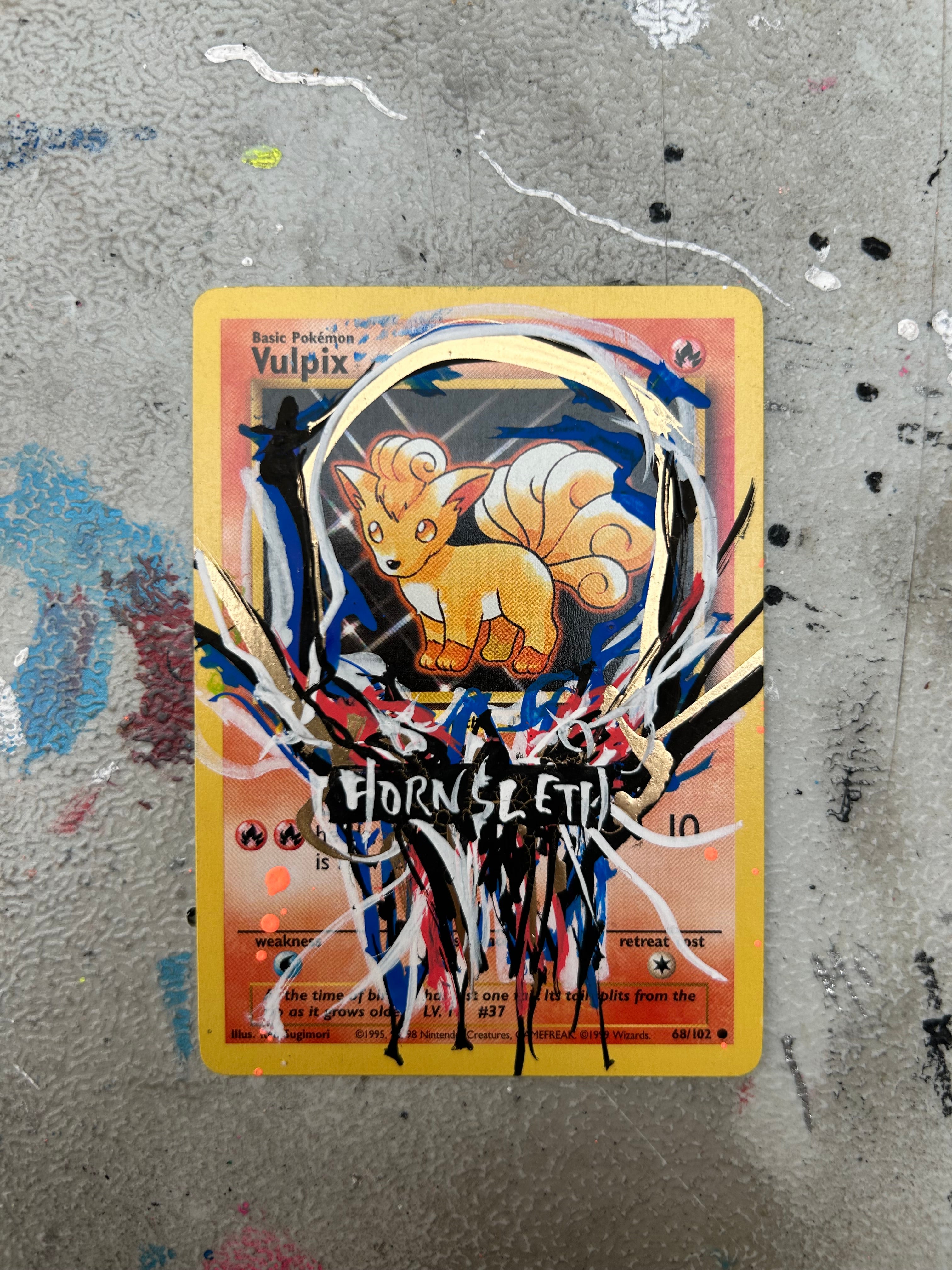 Pokemon Base set Vulpix: Hornsleth signeret