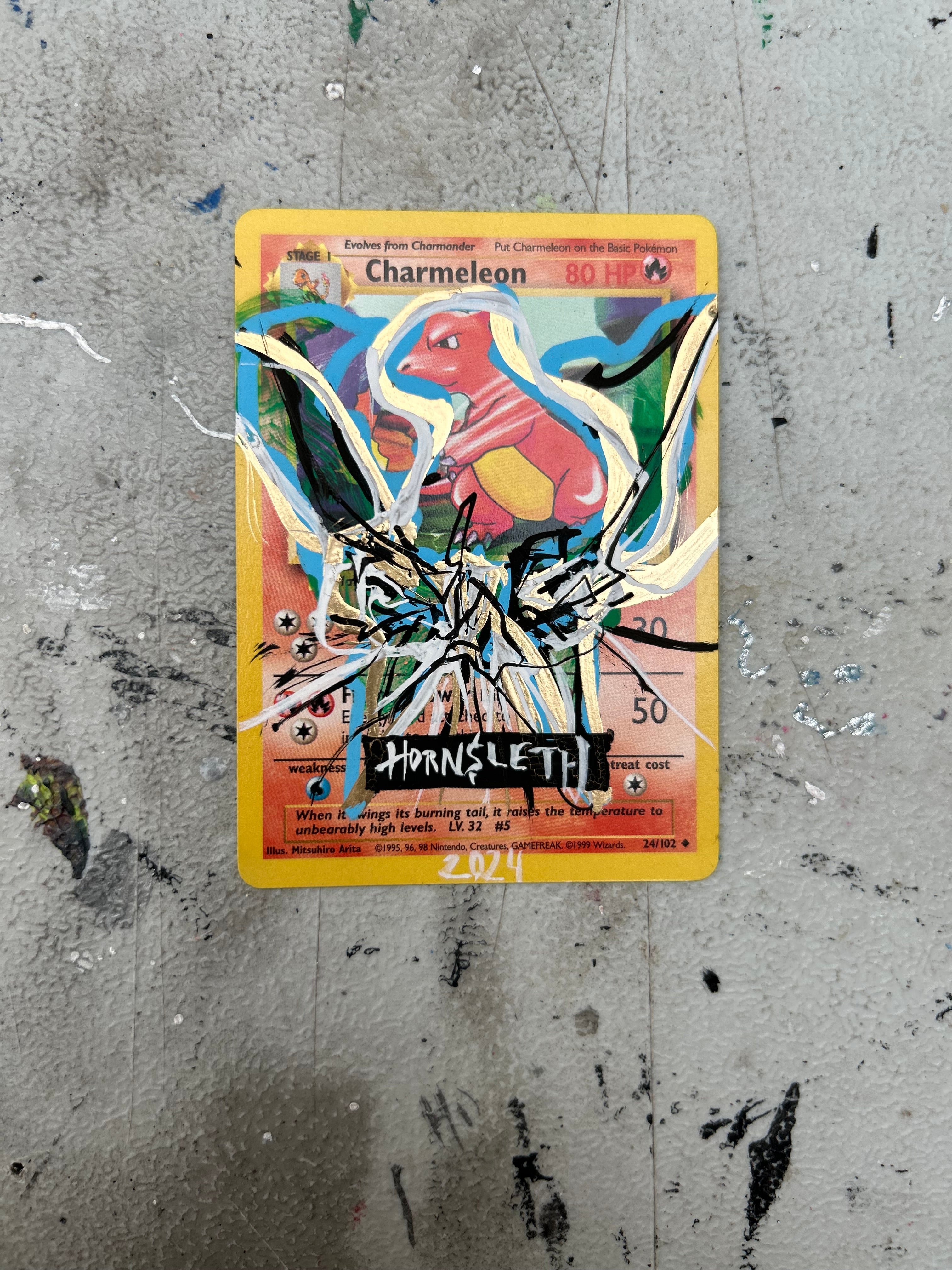 Pokemon Base set Charmeleon: Hornsleth signeret