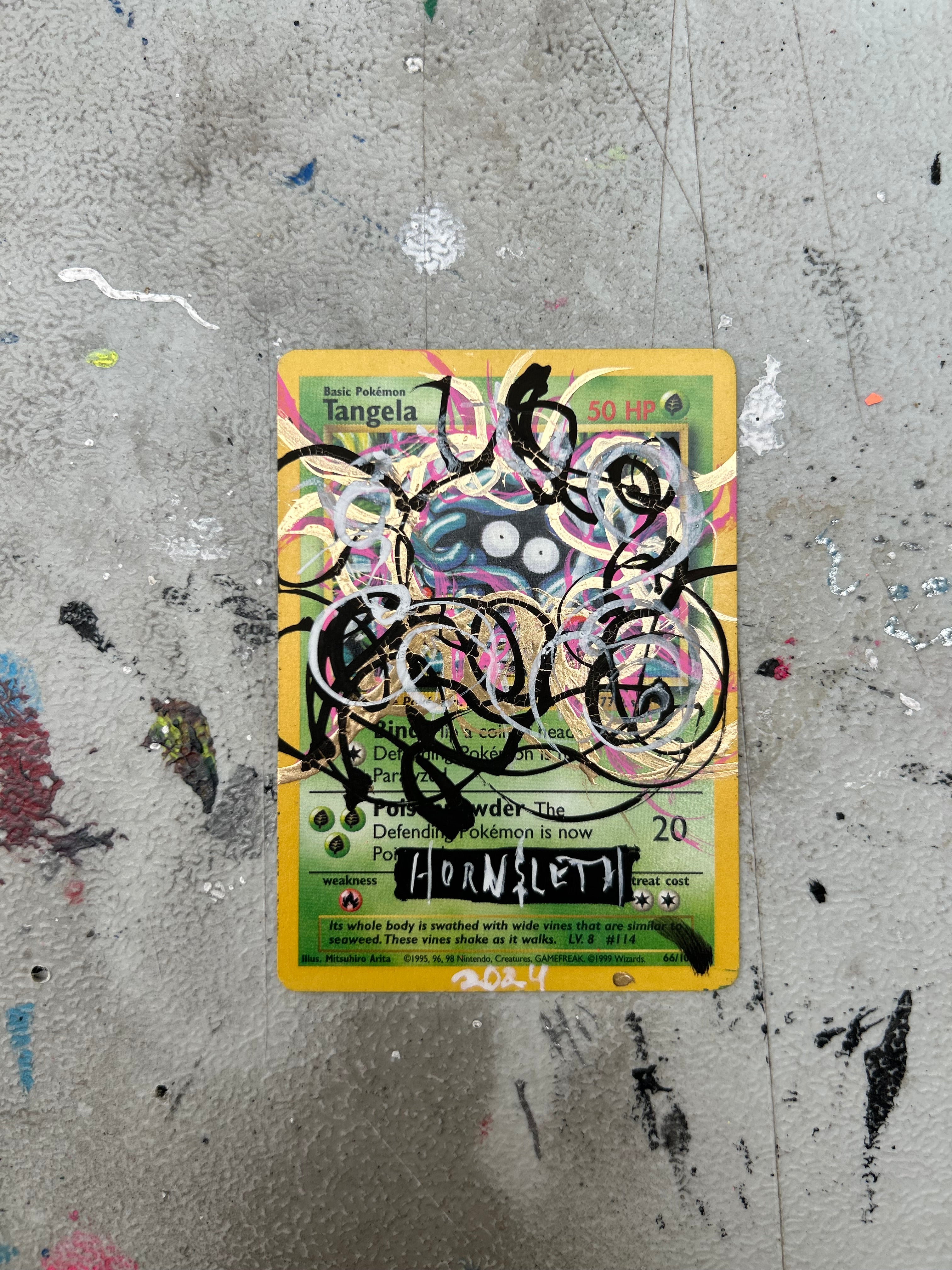 Pokemon Base set Tangela: Hornsleth signeret