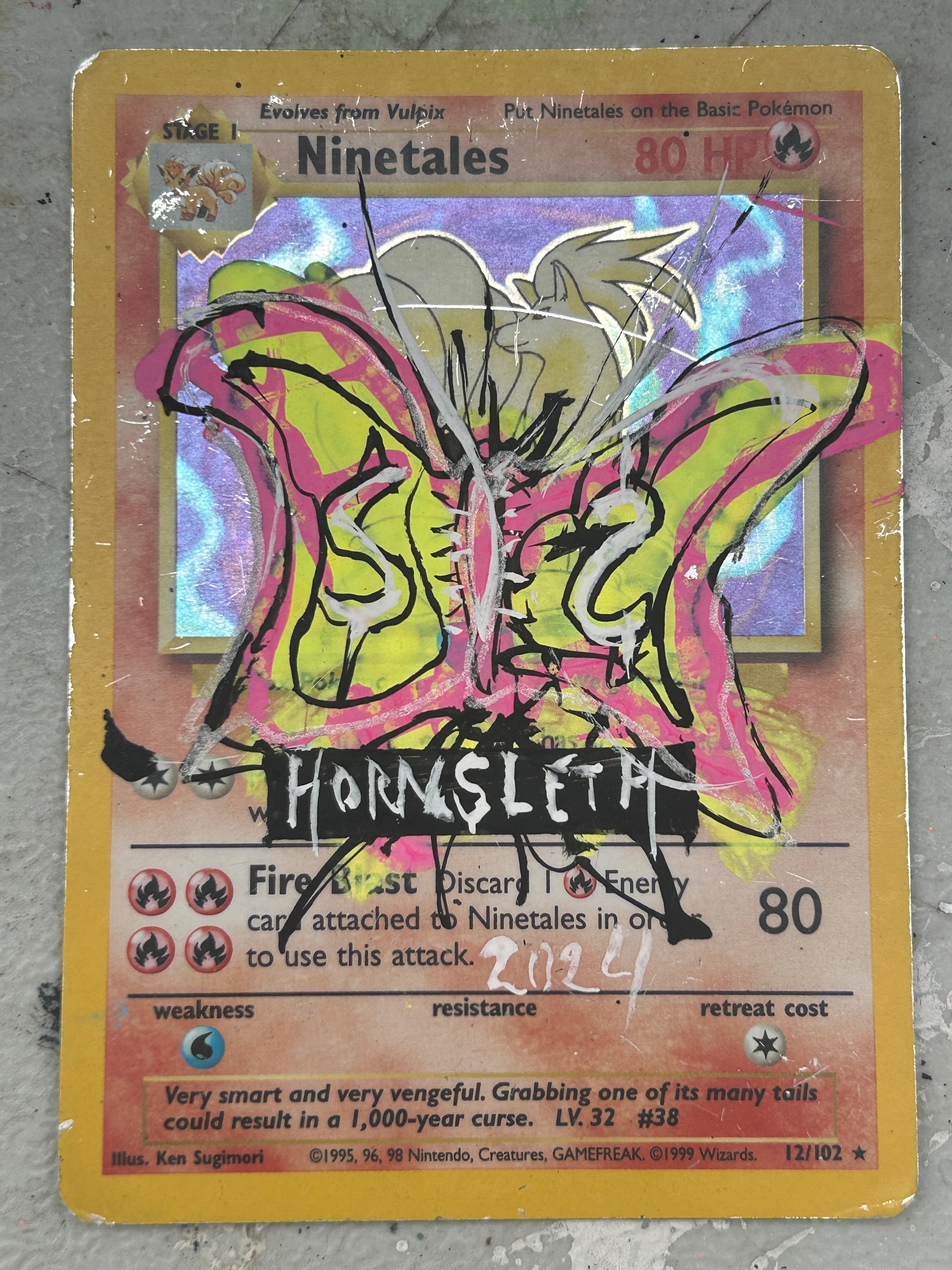 Pokemon Base set Ninetales: Hornsleth Signeret