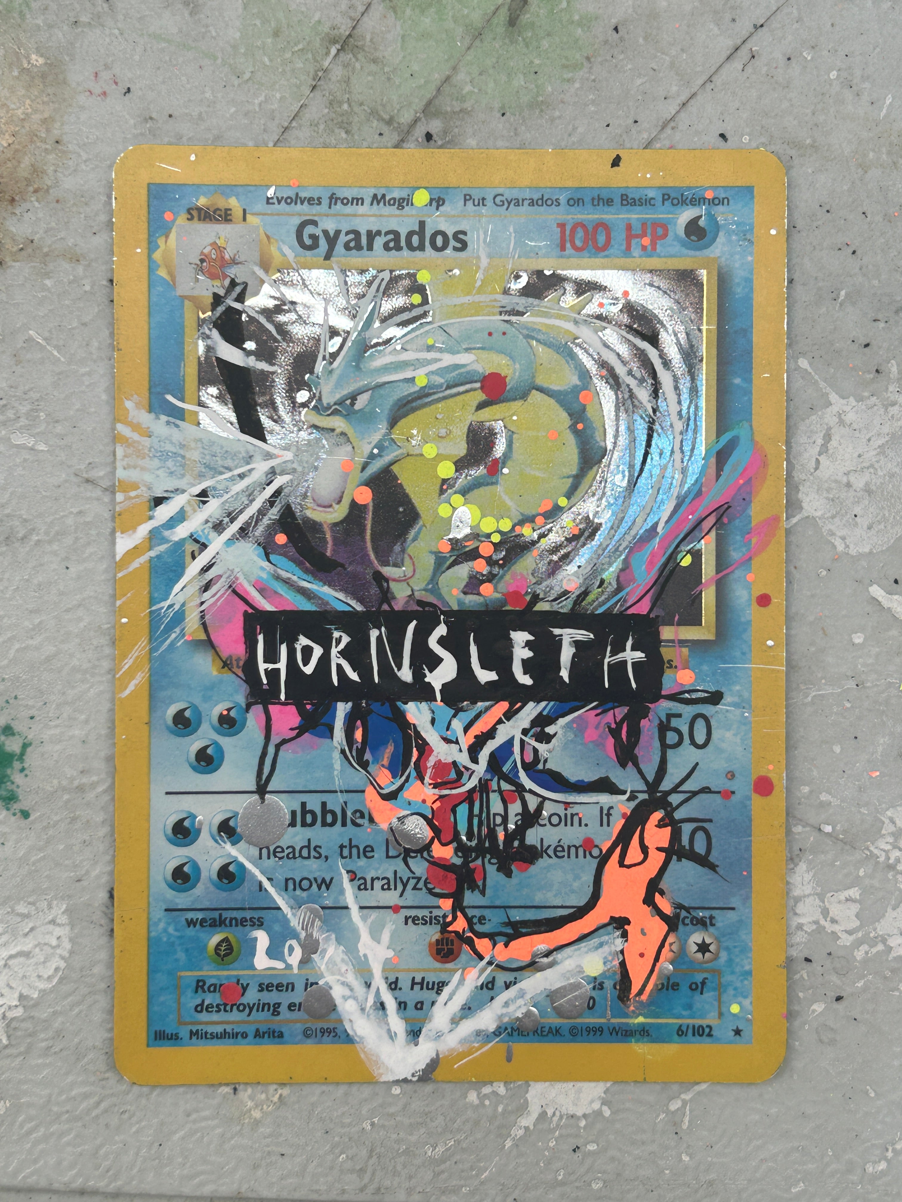 Pokemon Base set Gyarados: Hornsleth Signeret