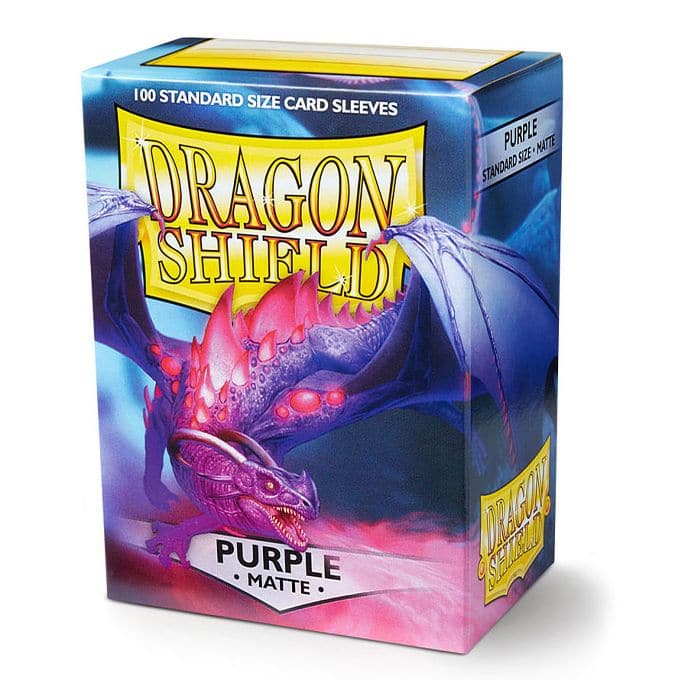 Dragon Shield - Standard Matte Plastiklommer - Lilla - (100 Sleeves)