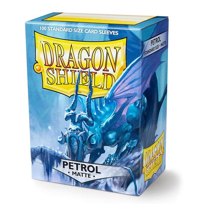 Dragon Shield - Standard Matte Plastiklommer - Petrol (100 Sleeves)