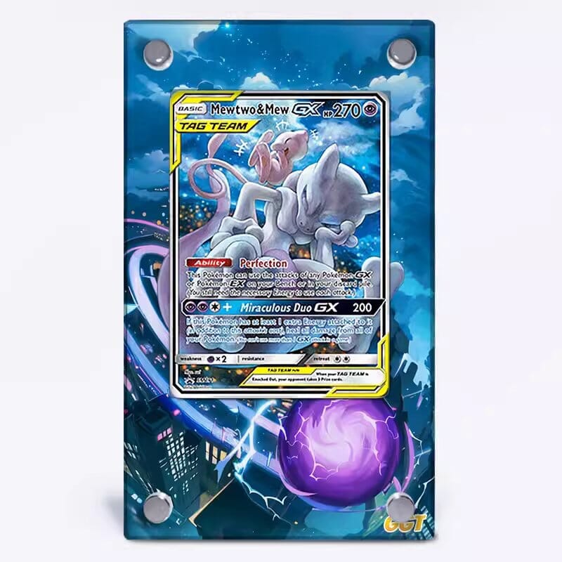 Mewtwo & Mew GX SM191 Pokémon Extended Artwork Protective Card Display Case