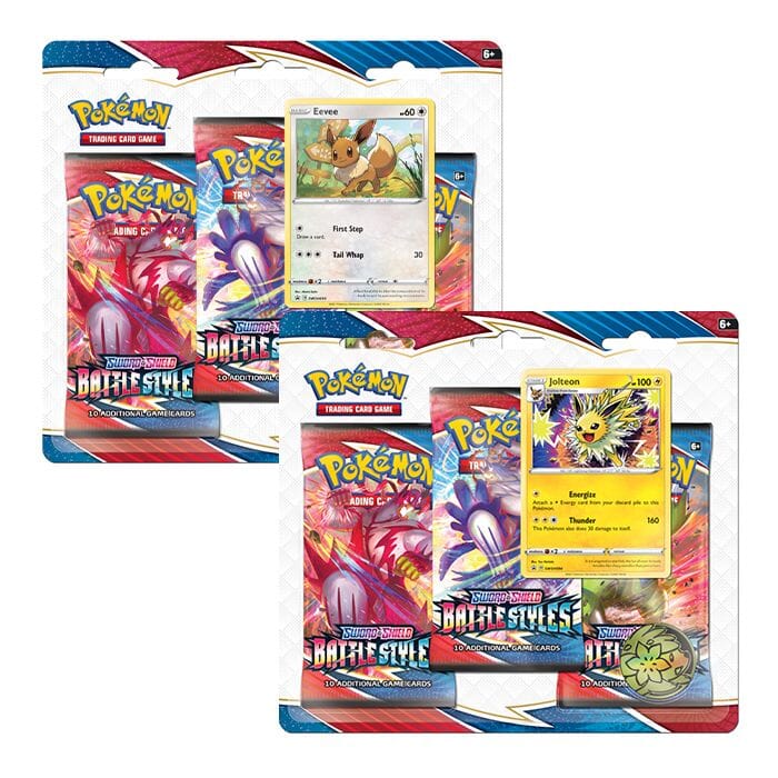 Pokemon - Battle Styles - 3 Pack Blister - Eevee & Jolteon