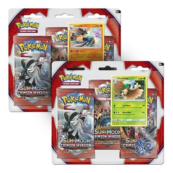 Pokemon - Crimson Invasion - 3 Booster Pakke