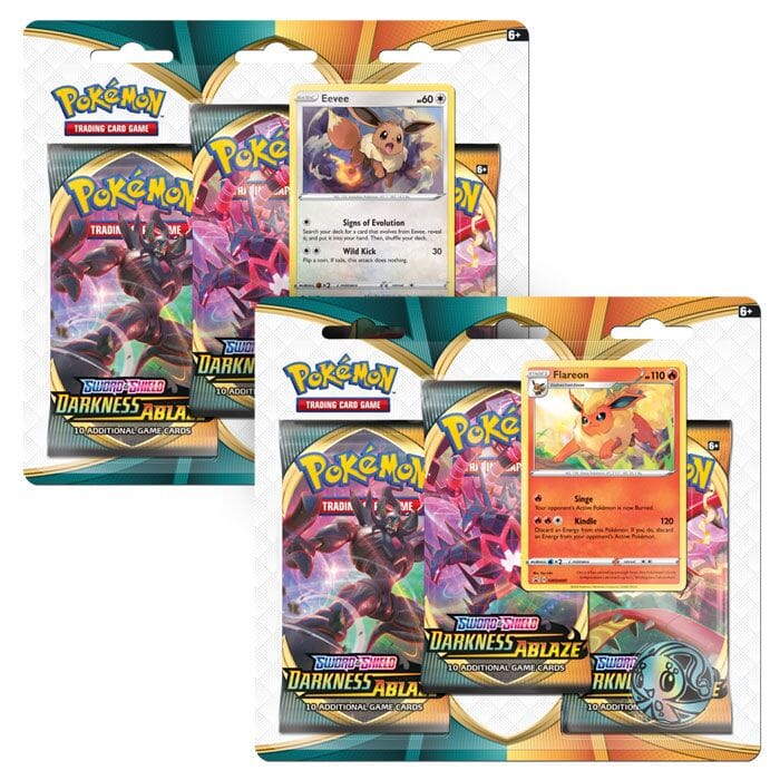 Pokemon - Darkness Ablaze - 3 Pack Blister - Eevee & Flareon