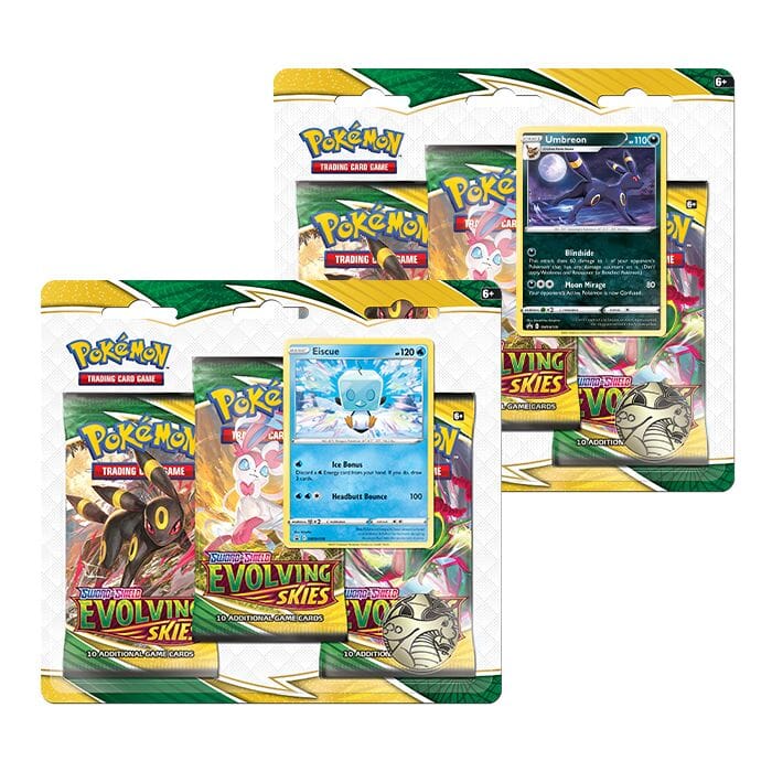 Pokemon - Evolving Skies - 3 Pack Blister - Eiscue & Umbreon