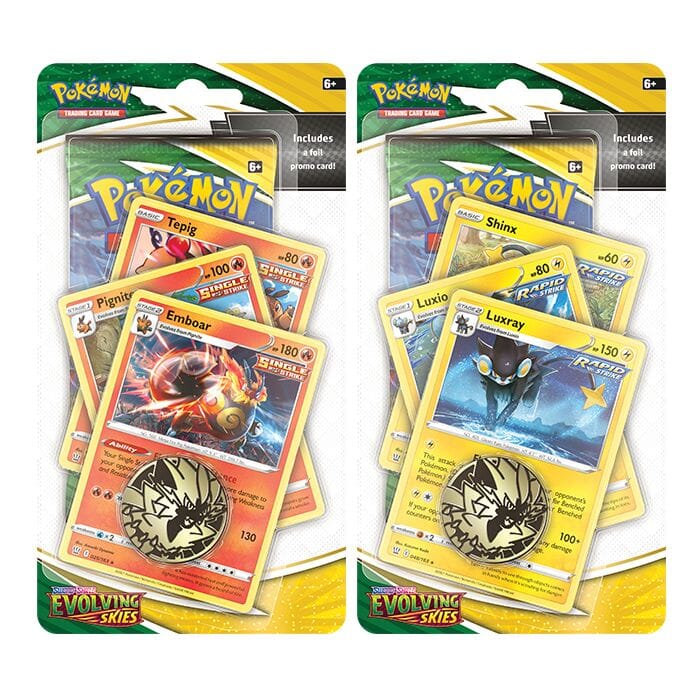 Pokemon - Evolving Skies - Premium Checklane Blister - Emboar & Luxray