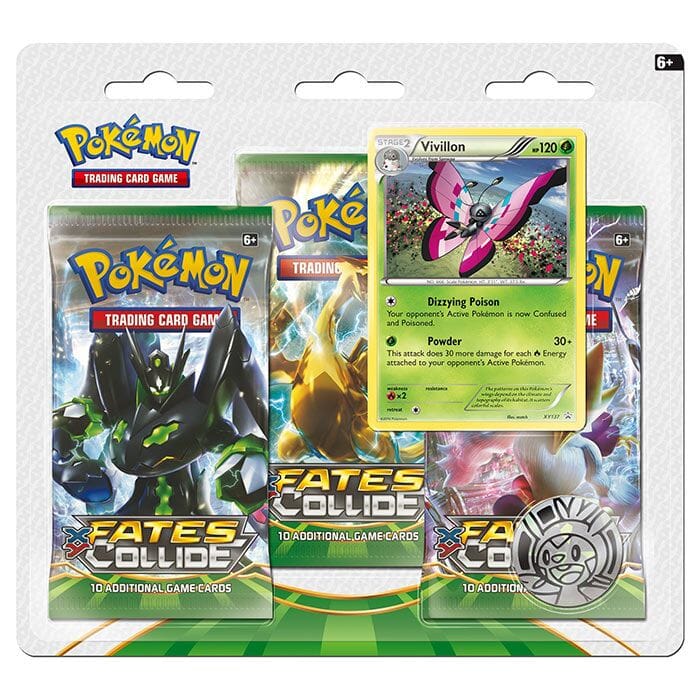 Pokemon - Fates Collide - 3 Booster Pakke