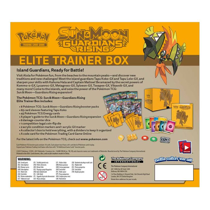 Pokemon - Guardians Rising - Elite Trainer Box