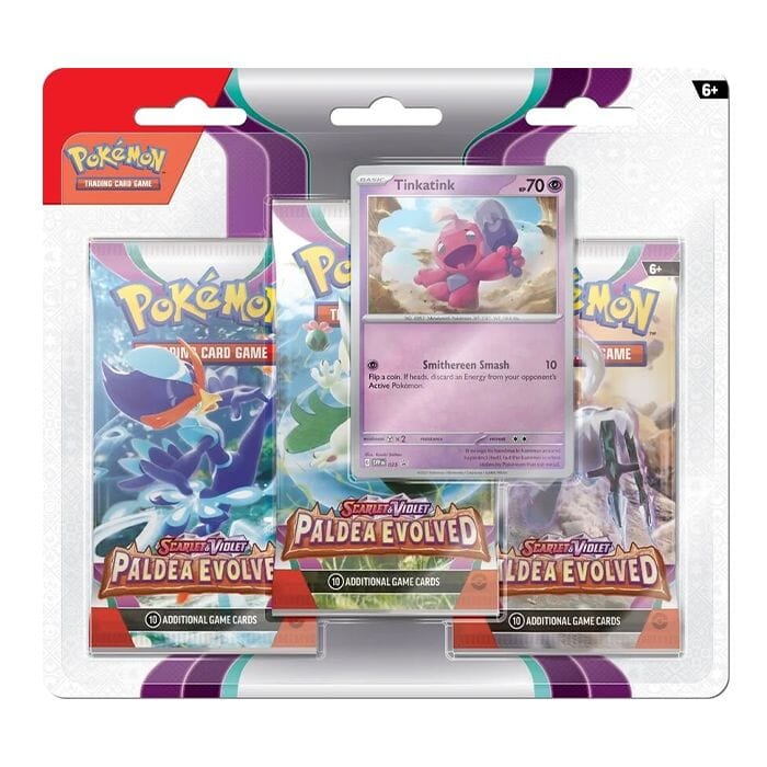 Pokemon - Paldea Evolved - Tinkatink - 3 Booster Pakke