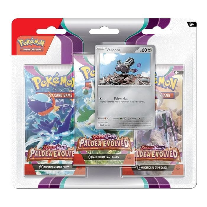 Pokemon - Paldea Evolved - Varoom - 3 Booster Pakke