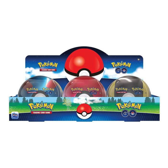 Pokemon - Pokemon Go - Poke Ball Tin Display (6 Tins)