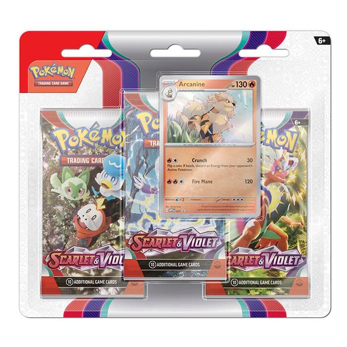 Pokemon - Scarlet & Violet - 3 Pack Blister - Arcanine