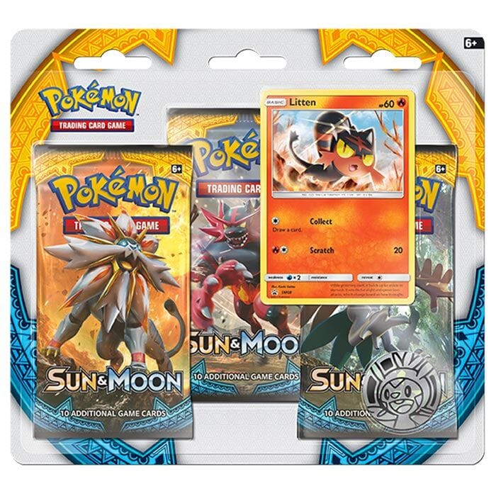 Pokemon - Sun & Moon - Base Set - 3 Booster Pakke