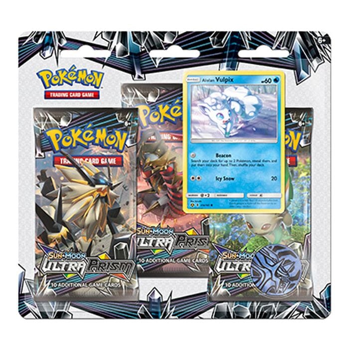 Pokemon - Ultra Prism - 3 Booster Pakke - Alolan Vulpix & Porygon-Z