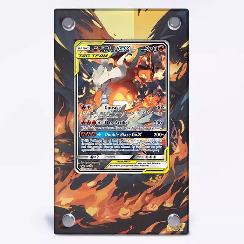 Reshiram & Charizard GX SM201 Pokémon Extended Artwork Protective Card Case