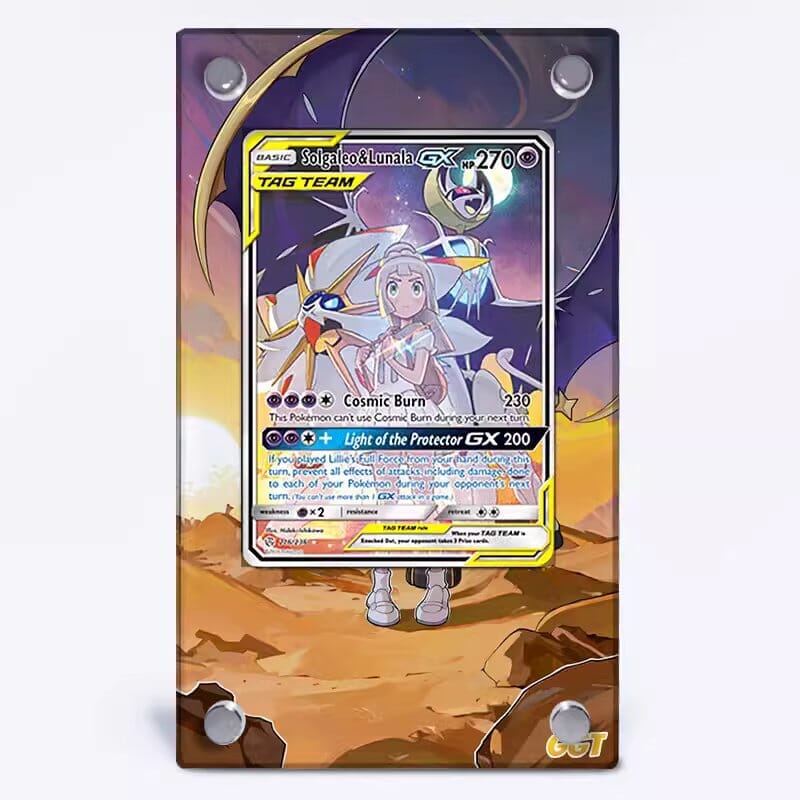 Solgaleo & Lunala GX 216/236 Pokémon Extended Artwork Protective Card Case