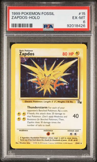 Zapdos Holo - Fossil