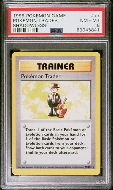 Pokemon Trader Shadowless - Base Set